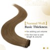 Elailite Clip-In Real Hair Extensions, 8 Wefts, Straight, #6 Light