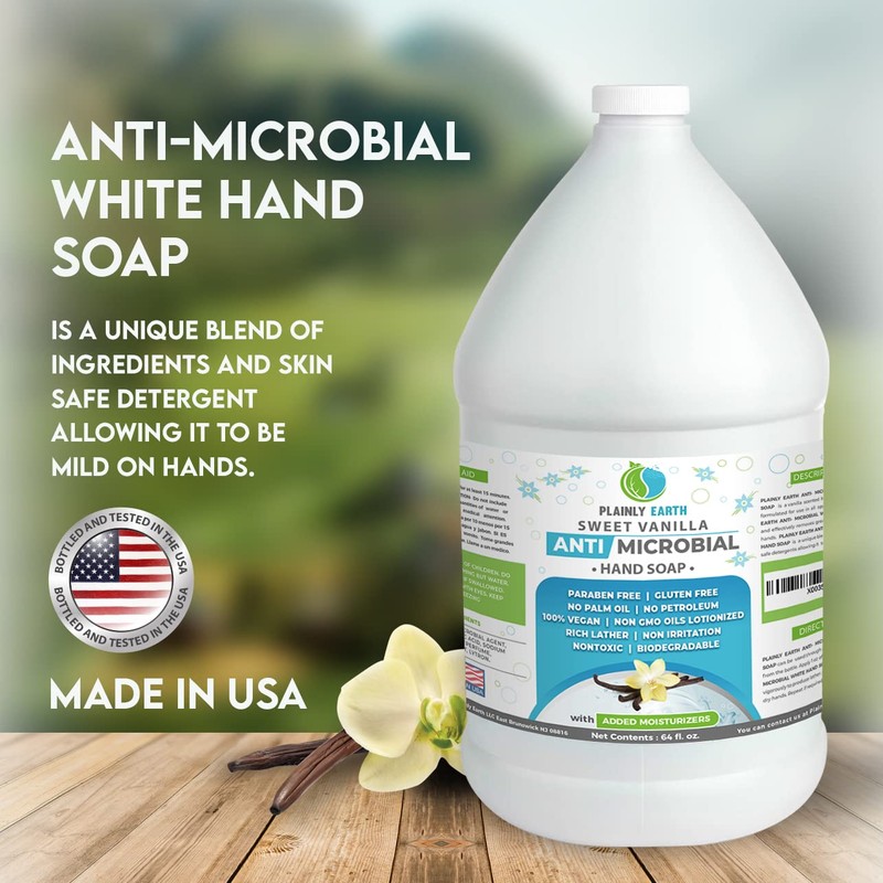 Plainly Earth Antimicrobial Liquid Hand Soap (64 Oz) - Antibacterial