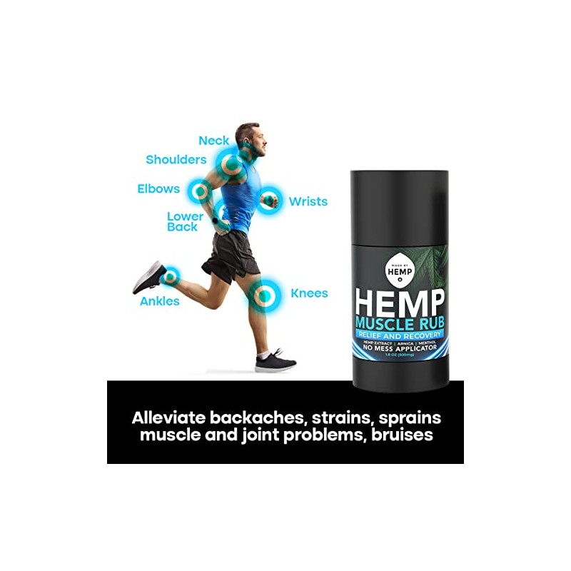 Hemp Roll On Post Workout Muscle Relief Stick for Muscles