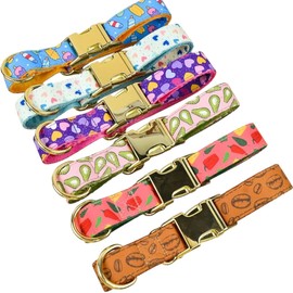 OpalPaws Premium Brown Dog Collar – Adjustable Soft Polyester with Secure Metal Buckle – Durable, Lightweight, Stylish Collar for Small Dogs