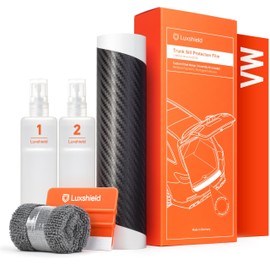 Luxshield Boot Sill Protector Film Includes Professional Squeegee - Bumper Protection, Scratch Protection, Paint Protection Film