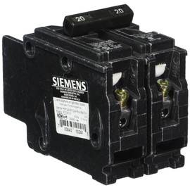 SIEMENS BQ2B020 20-Amp Double Pole 120/240-Volt 10KAIC Lug Out Breaker, COLOR