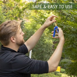 VIVOSUN 3-Pack Gardening Hand Pruner Pruning Shear with Titanium Coated Curved Precision Blades, Blue