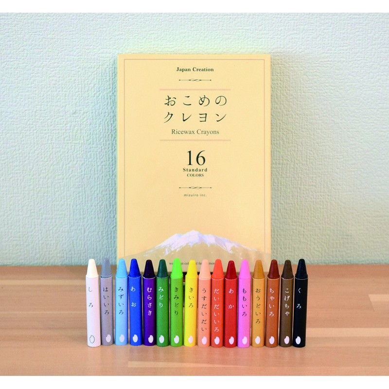 Rice Crayons 16 Color Set Standard ST-RICE02