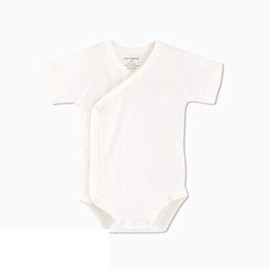 Baby Boys Girls Short Sleeves Kimono Onsies Cotton Baby Side-Snap Bodysuit Pack of Cardigan Onsies for Infants