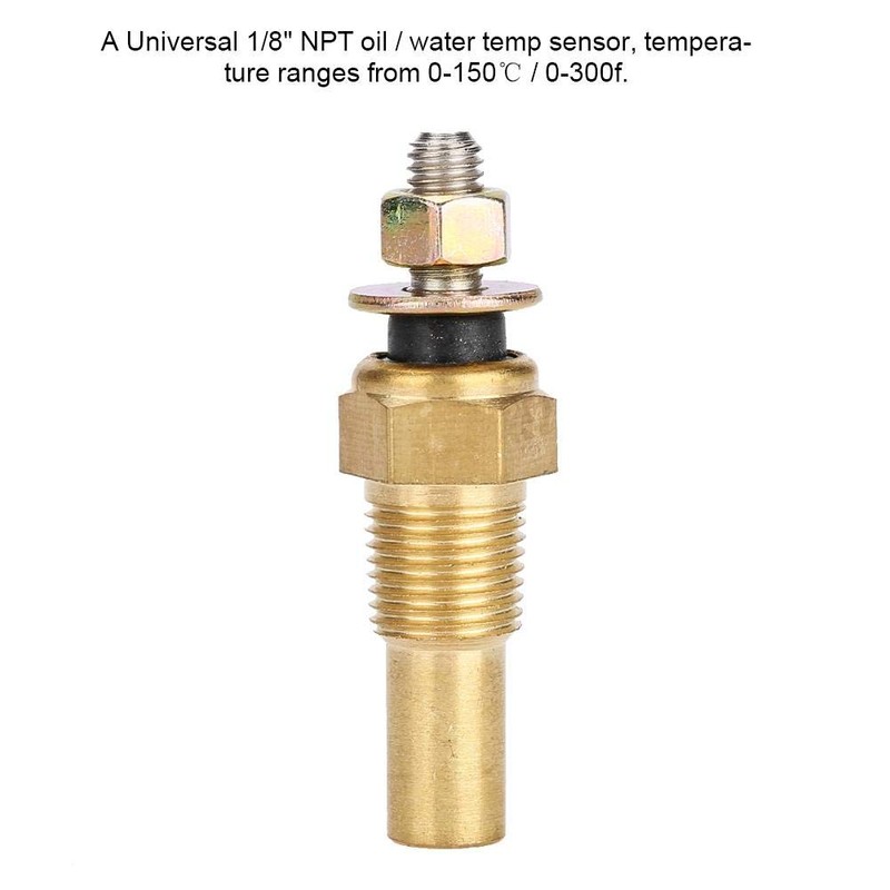 TKSE Electrical Temperature Sender, Water/Oil Temp Temperature 1/8" NPT Electrical