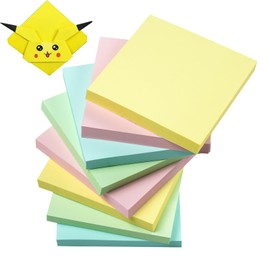 (8 Pack) Sticky Notes 3x3 Inches,Bright Colors Self-Stick Pads, Easy to Post for Home, Office、School,Sticky Notes; memo Boards;Notes Post;100 Sheets/pad (8)