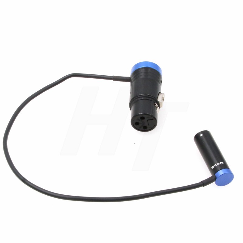 HangTon 40cm Blue Right Angle Flat Profile Audio Mixer Cable