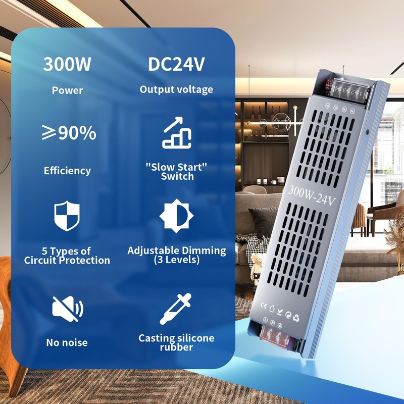 KOSOOM LED Power Supply DC 24 V 12.5 A 300
