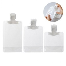 Portable Cosmetic Refill Tubes & Pouches for Lotion, Shampoo, Oil Samples Cap Container 50ml 50ea