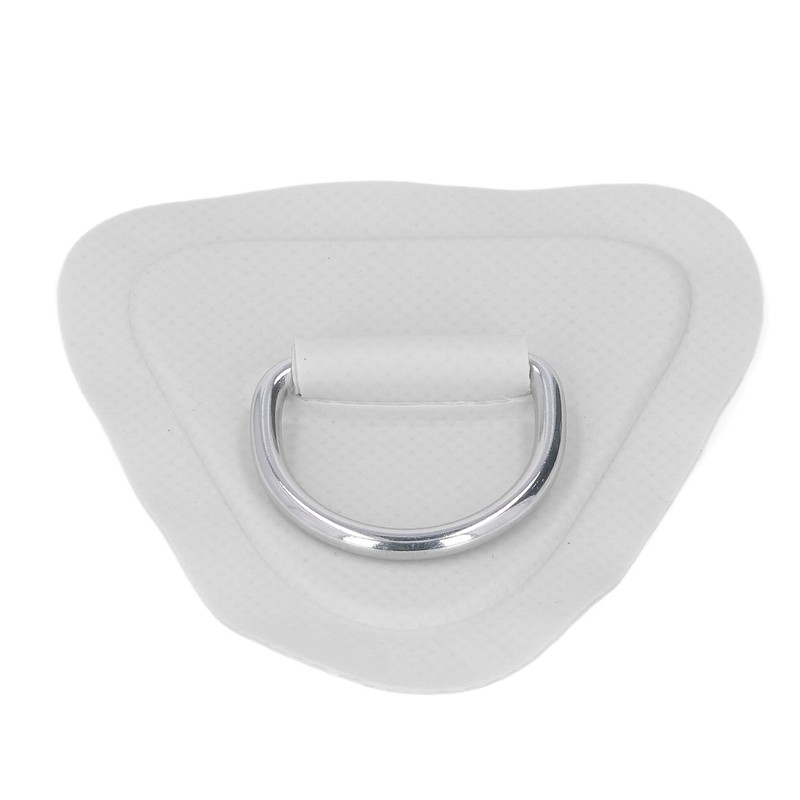 6Pcs PVC D Ring Patch Elastic Rope Set Stainless Steel