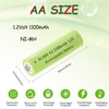 Pre-Charged Rechargeable AA Solar Batteries 1.2v 1100mAh Ni-MH for Electronic