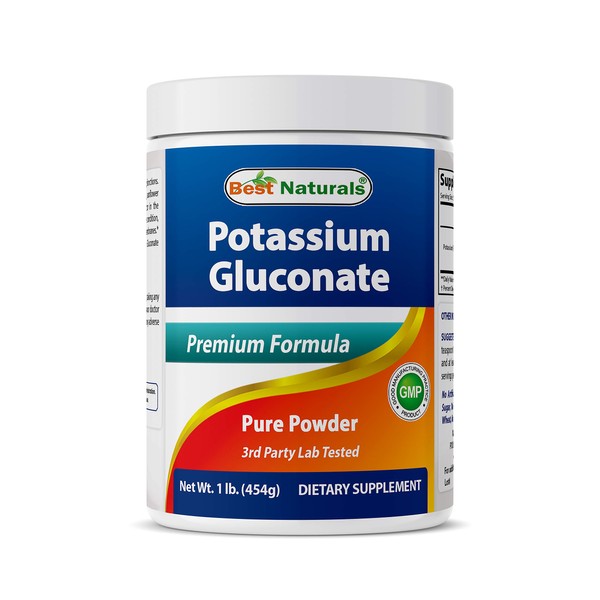 Best Naturals Potassium Gluconate 1lb Powder (1 LB (Pack of 1))