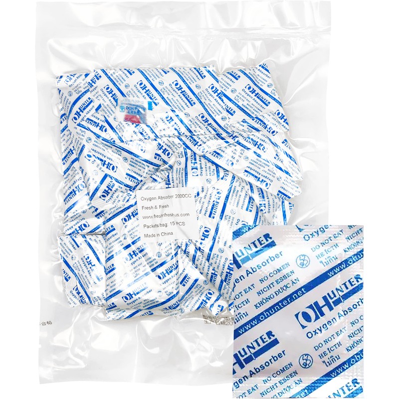 2000 CC [30 Packets] Premium Oxygen Absorbers for Food Storage,