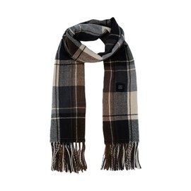 USB Recharge Heated Scarf with 3 Heating Levels, Electric Heated Scarf Long Neck Scarfs Heat Pad Massage Neck Wrap, Dark Curry
