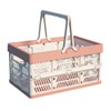 ZANZER Collapsible Storage Crate - 9L Foldable Handle Crate Storage