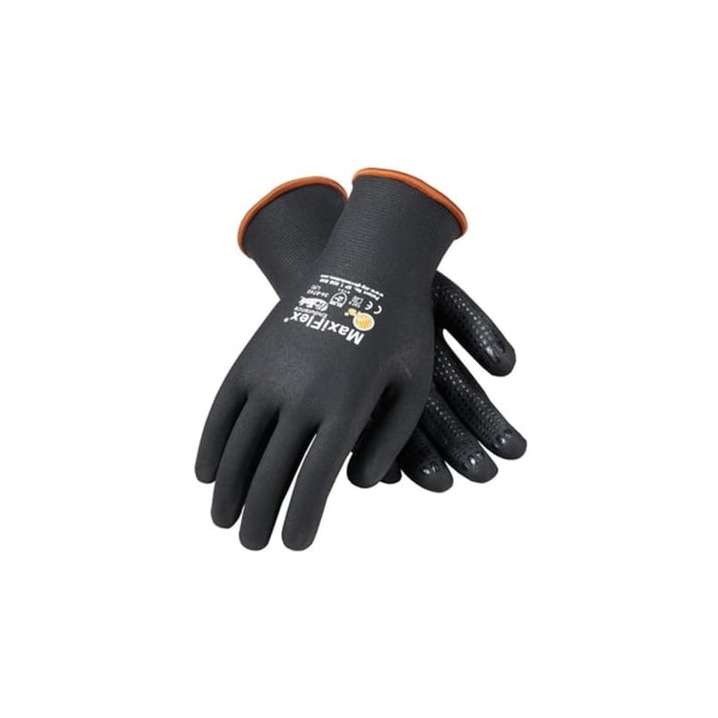 PIP ATG Maxiflex 34-8745 Nitrile Coated Work Gloves, Full Coat