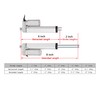 SOViK 12V DC 2 inch Stroke Linear Actuator Heavy Duty