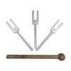 Radical 3Pc Angel Crystal Tuning Forks W Long Handle Stem