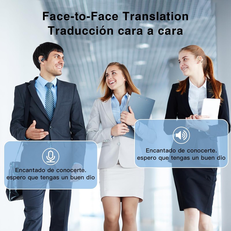 ZIHNIC Wireless 3-Mode Translation Earphones - Real-Time Language Translation, 135