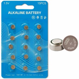 Soyasi LR41 Button Batteries AG3 L736f L736c L736 392 192 1.5V Alkaline Button Cell Batteries for Thermometer Watch 15 Pack