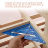 Carpenter Measuring Square Metric Imperial 7 Inches,Aluminum Alloy,90 Degree Thickened