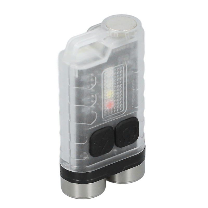 Keychain Flashlight 900LM White LED IP65 Waterproof Magnetic Tail Fluorescent