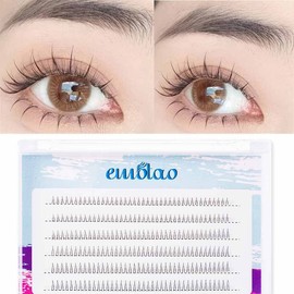 PARTIAL FALSE EYELASHES, Natural, For Eyelashes, Points for Under Eyelashes, For Beginners, False Eyelashes, Bundles, Home Self-Pine Extension, Large Capacity (V-Shaped Bottom False Eyelashes, 0.2 - 0.3 inches (5 - 7 mm)