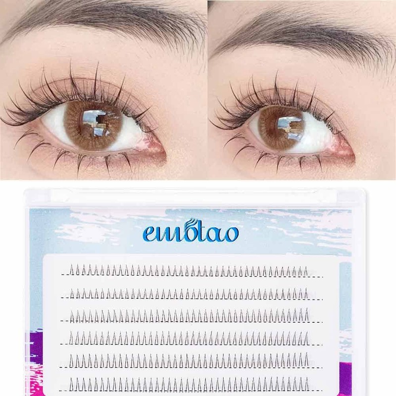 PARTIAL FALSE EYELASHES, Natural, For Eyelashes, Points for Under Eyelashes,