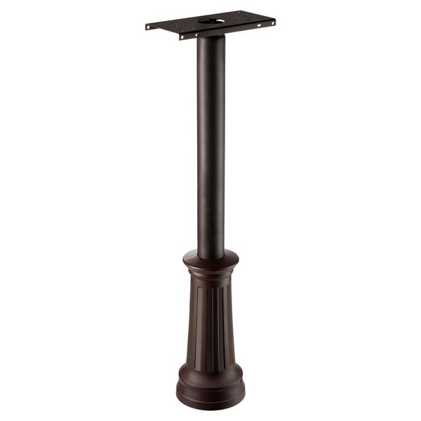 ARCHITECTURAL MAILBOXES 7509RZ-10 Architectural Mailboxes Redondo Mailbox Post, Rubbed Bronze