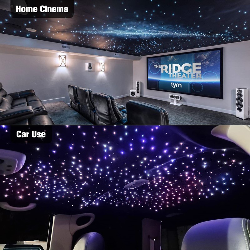 CHINLY Twinkle 500pcs 9.8ft Fiber Optic Lights RGBW Twinkle Star