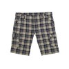 Lavecchia LV-65 Men's Plus Size Cargo Shorts with Belt, checked