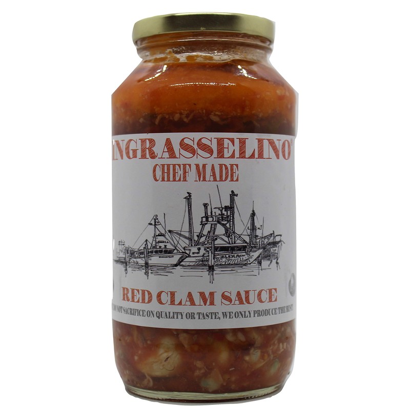 INGRASSELINO Red Clam Sauce (24 oz) 3 pack