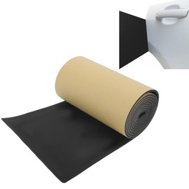 Garage Wall Protector, 79 x 8 x 1/4 Inch Garage Car Door Protector with Self-Adhesive Backing, Wall Guards for Car Door Collision Protection, Black