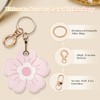 Floral Leather Keychain Holder for AirTag - 4 Pack
