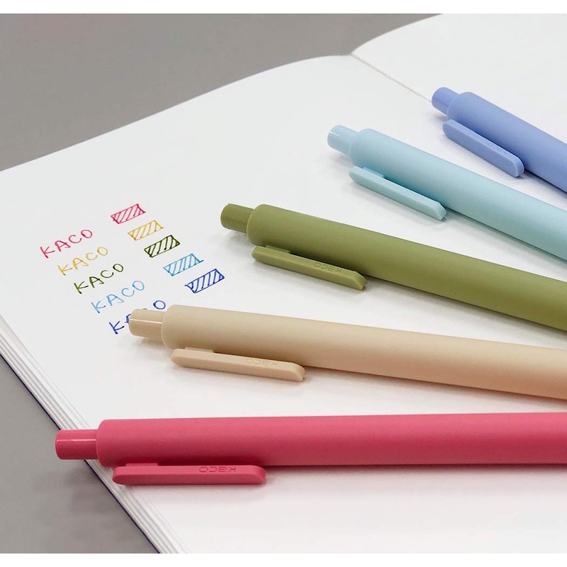 KACO Soft Touch Retractable Gel Ink Pens 0.5mm Fine Point