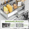 Ewaiira Stainless Steel Sink Caddy, Sponge Holder for Kitchen Sink