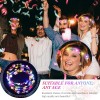 Tiaras Con Flores Led Para Fiesta Paquete Con 10