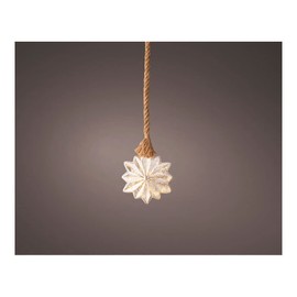 Micro LED Star Diameter 19 x 5 cm with 15 LEDs: Light up your rooms with elegance and warmth. Ideal for festive decorations and cosy environments. Soft and charming shine.