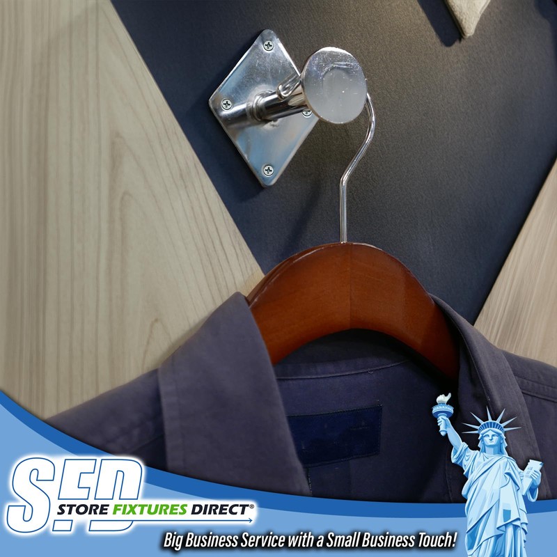 STORE FIXTURES DIRECT Wall Mount Dressing Room Hook with Round