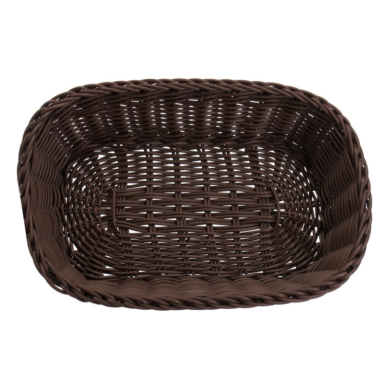 Saleen Multi-Purpose Basket, Suitable for Gastronomy, Rectangular, Plastic Fibre, Dark