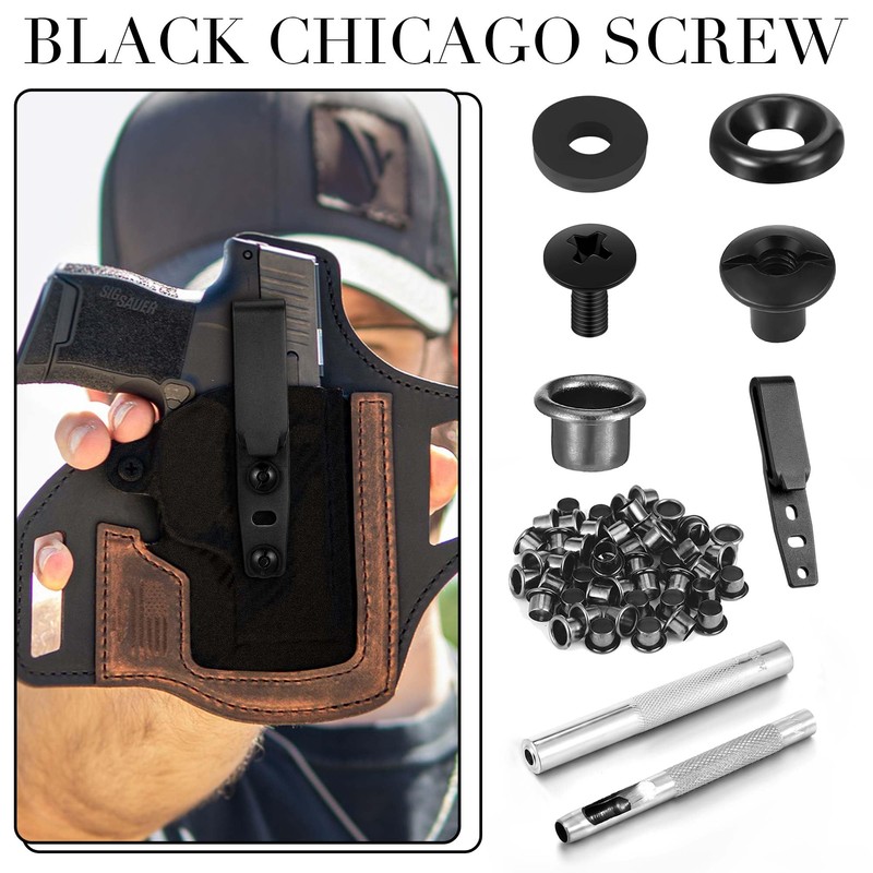 Lanties 91 Pcs DIY Holster Kit Include Eyelet Hand Setter