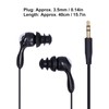 3.5mm Plug WaterproofInEar, Underwater Earbuds with 2 Clips and Replace