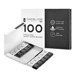 OneBlade HiCarbon SE Safety Razor Blades - Replacement Blades for OneBlade Element, Genesis, Dawn, Core and Hybrid Razor - Single Edge Blade for Shaving
