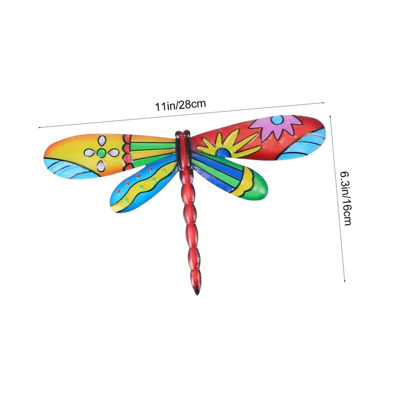 ABOOFAN 2sets Dragonfly Ornaments Iron Craft Home Decor Wall Decor