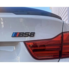 New Jersey Bimmers Corp B58 Badge Real Metal ( Black ) GERMAN FLAG COLORS