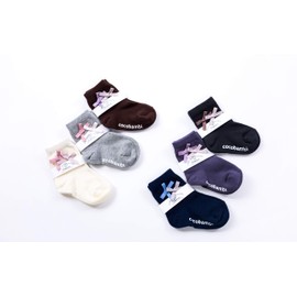 Filloie 3 Pairs Crew Length, Ashime, Ribbon Included, Socks, Socks Set, Kids, Girls, Children, Baby, Toddler, Kids, Children's Socks, Non-Slip, Fashionable, Formal, One Point, Plain, Cotton, Name 7,