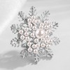KristLand - Elegante broche para boda, diseño de flor de