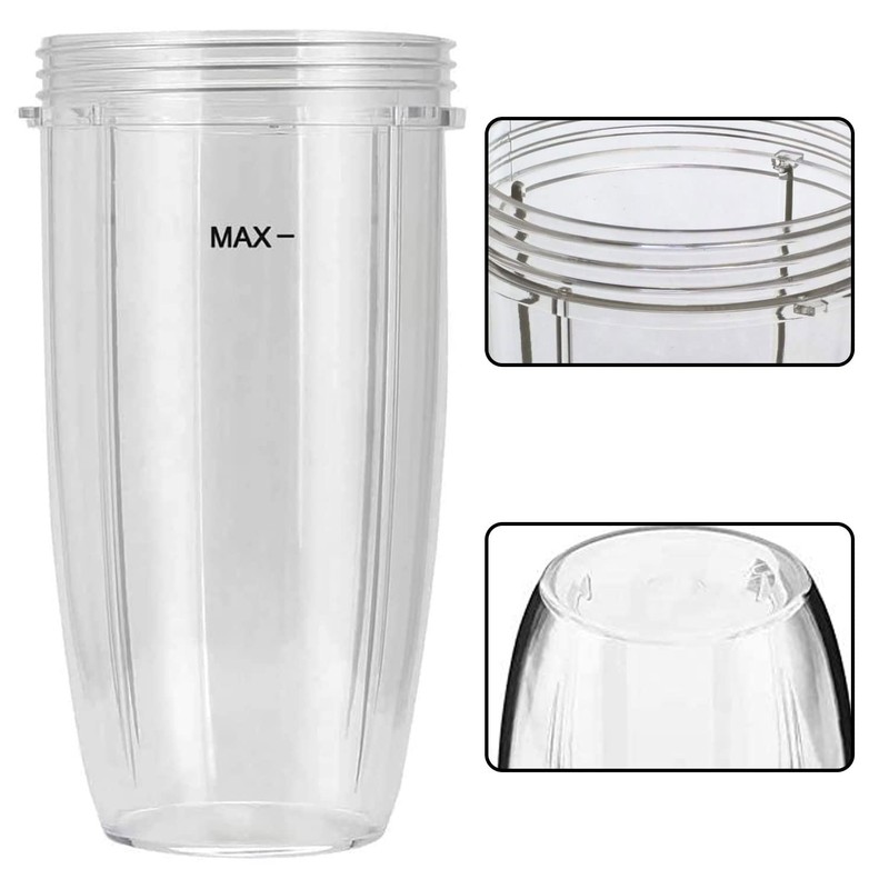 DRERIO 32 OZ Cup Compatible for Nutribullet, Transparent Cups, Cups,