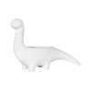 Creative Co-Op Maceta de gres con Forma de Dinosaurio Blanco